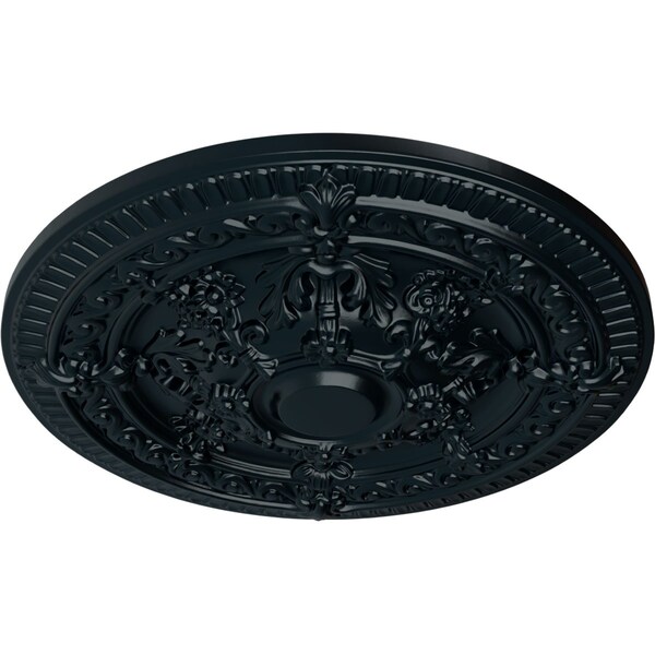 Vincent Ceiling Medallion (Fits Canopies Up To 6), Hand-Painted Night Shade, 26OD X 3P